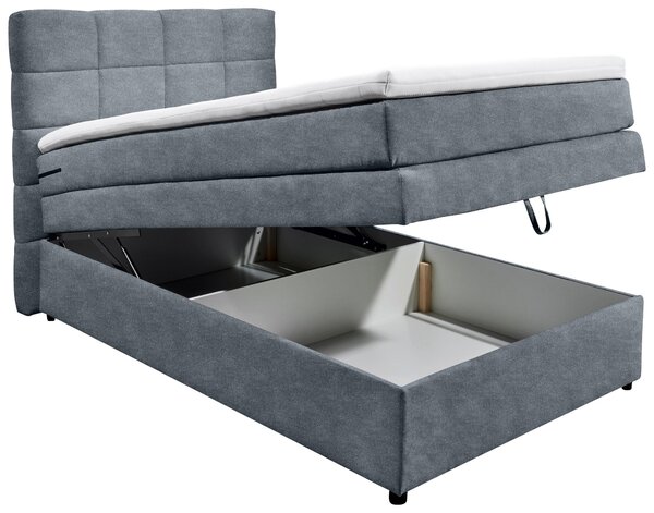 POSTEL BOXSPRING, 120/200 cm, antracitová MID.YOU - Postele s úložným prostorem, Online Only