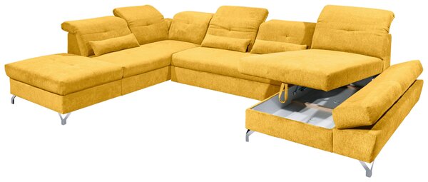 SEDACÍ SOUPRAVA, textil, žlutá MID.YOU - Rozkládací sedačky, Online Only