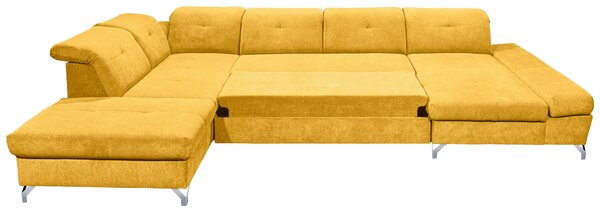 SEDACÍ SOUPRAVA, textil, žlutá MID.YOU - Rozkládací sedačky, Online Only