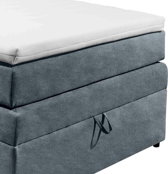 POSTEL BOXSPRING, 120/200 cm, antracitová MID.YOU - Postele s úložným prostorem, Online Only