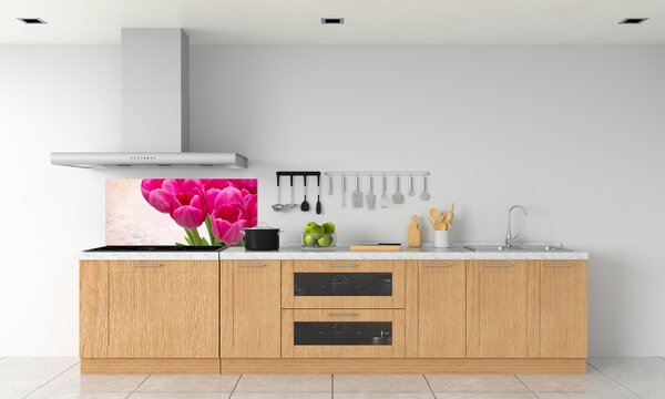 Panel do kuchyně Růžové tulipány pksh-90952565