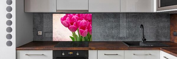 Panel do kuchyně Růžové tulipány pksh-90952565
