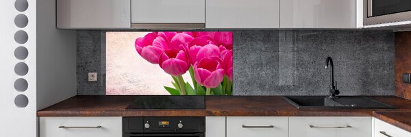 Panel do kuchyně Růžové tulipány pksh-90952565