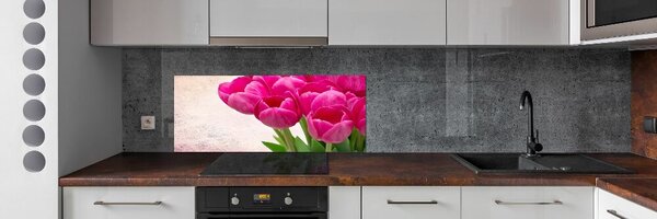 Panel do kuchyně Růžové tulipány pksh-90952565