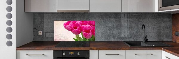 Panel do kuchyně Růžové tulipány pksh-90952565