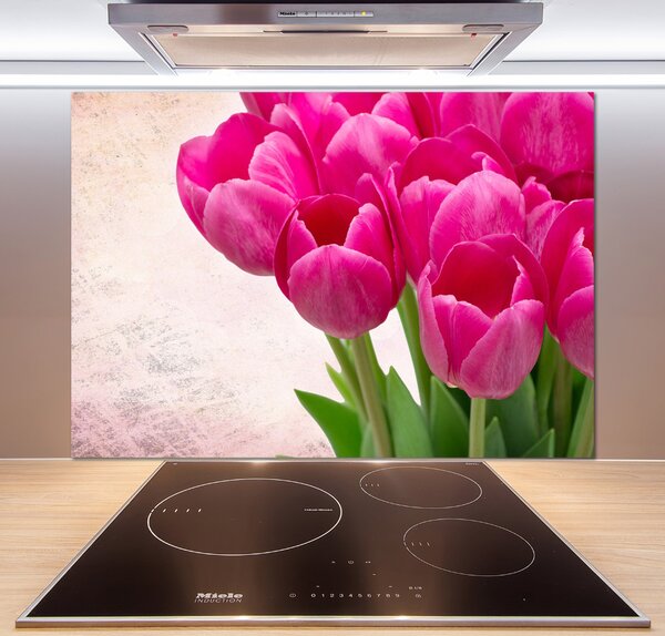 Panel do kuchyně Růžové tulipány pksh-90952565