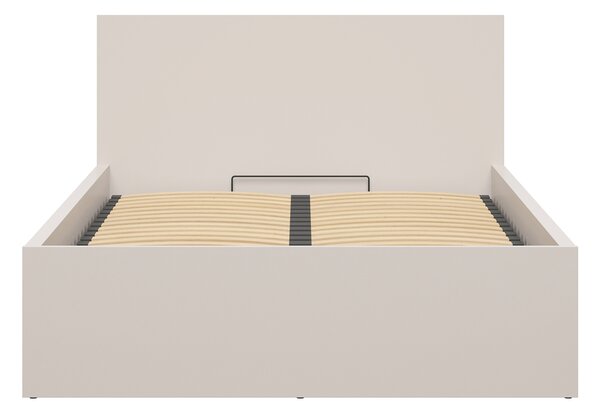 Manželská postel 140 cm BRW Tetrix 8 (kašmír) (s roštem) (s úl. prostorem)
