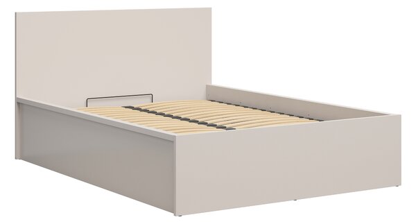 Manželská postel 140 cm BRW Tetrix 8 (kašmír) (s roštem) (s úl. prostorem)