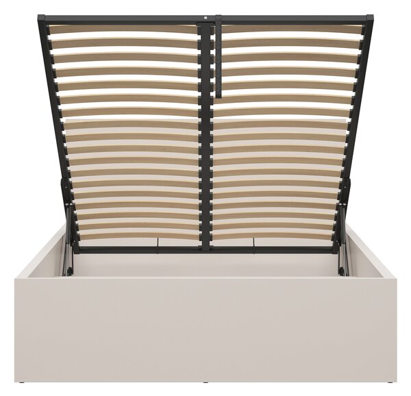 Manželská postel 140 cm BRW Tetrix 8 (kašmír) (s roštem) (s úl. prostorem)