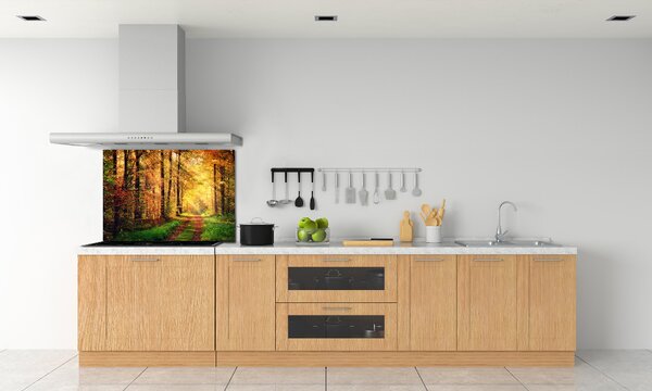 Dekorační panel sklo Podzimní les pksh-91078750