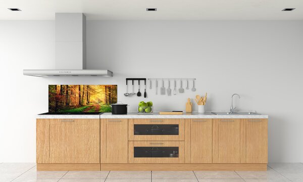 Dekorační panel sklo Podzimní les pksh-91078750