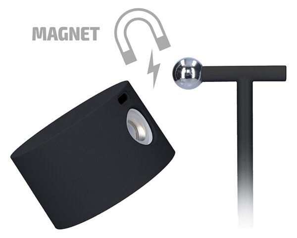 Solight LED nabíjecí lampička 3v1, 280lm, změna CCT, stmívání, černá WO68-B