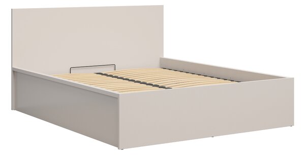 Manželská postel 160 cm BRW Tetrix 11 (kašmír) (s roštem) (s úl. prostorem)