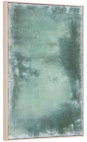 Kave Home Zelený abstraktní obraz Selnar 90 x 60 cm