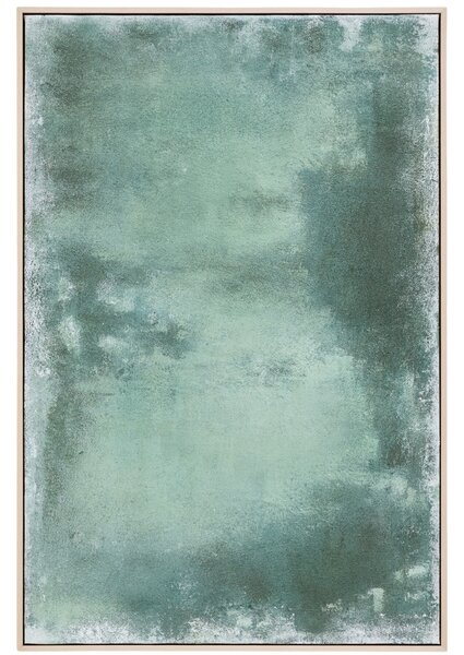 Kave Home Zelený abstraktní obraz Selnar 90 x 60 cm