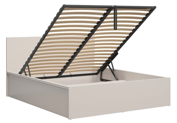 Manželská postel 160 cm BRW Tetrix 11 (kašmír) (s roštem) (s úl. prostorem)