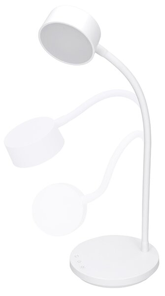 Solight LED stolní lampička, 4,5W, 300lm, 3CCT, bílá, podstavec WO3000-W