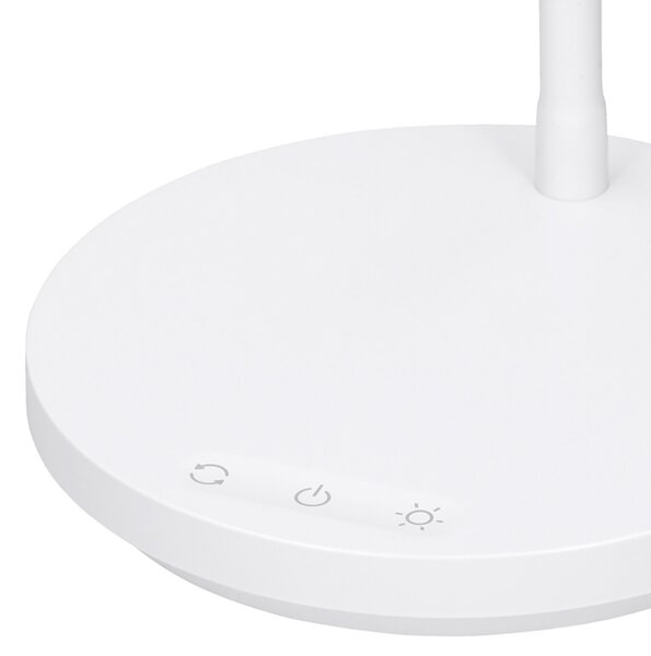 Solight LED stolní lampička, 4,5W, 300lm, 3CCT, bílá, podstavec WO3000-W