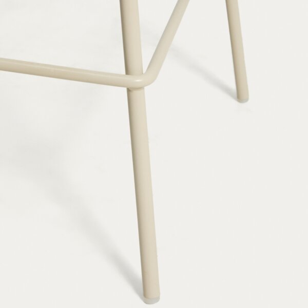 Kave Home Béžová plastová barová židle Altea 65 cm