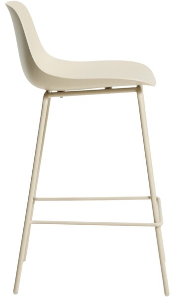 Kave Home Béžová plastová barová židle Altea 65 cm