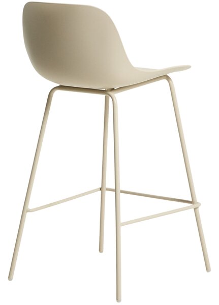 Kave Home Béžová plastová barová židle Altea 65 cm
