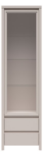 Vitrína BRW Kaspian REG1W2SL (L/P) (kašmír)