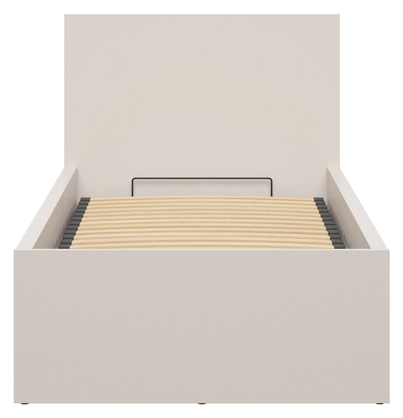 Jednolůžková postel 90 cm BRW Tetrix 15 (kašmír) (s roštem) (s úl. prostorem)
