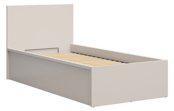 Jednolůžková postel 90 cm BRW Tetrix 15 (kašmír) (s roštem) (s úl. prostorem)