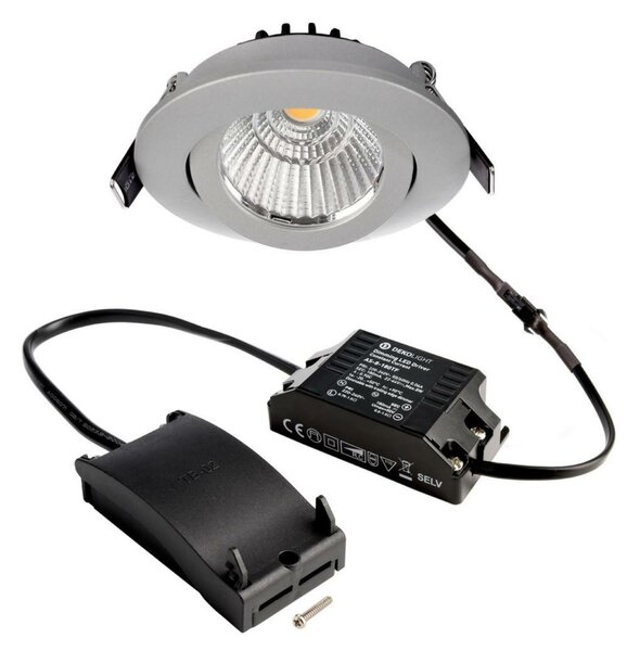 Deko-Light stropní vestavné svítidlo Dione, 230 V, DIM, 3000 K, stříbrná 220-240V AC/50-60Hz 8,50 W 3000 K 700 lm stříbrná-šedá 565356