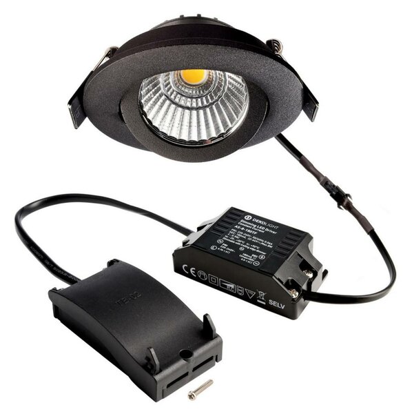 Deko-Light stropní vestavné svítidlo Dione, 230 V, DIM, 3000 K, černá 220-240V AC/50-60Hz 8,50 W 3000 K 700 lm černá 565357
