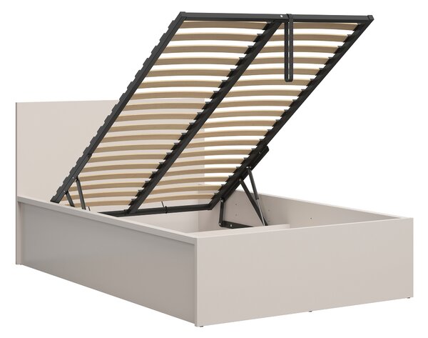 Jednolůžková postel 120 cm BRW Tetrix 6 (kašmír) (s roštem) (s úl. prostorem)