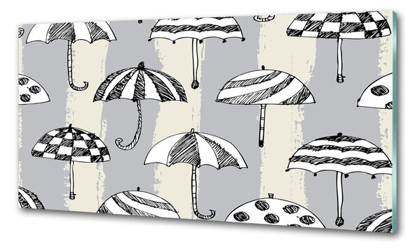 Skleněný panel do kuchynské linky Deštníky pksh-91475598