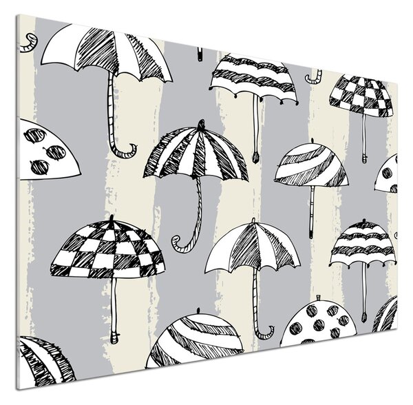 Skleněný panel do kuchynské linky Deštníky pksh-91475598