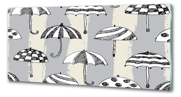 Skleněný panel do kuchynské linky Deštníky pksh-91475598
