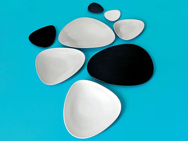 Alessi designové podšálky Colombina Saucer (6 kusů)