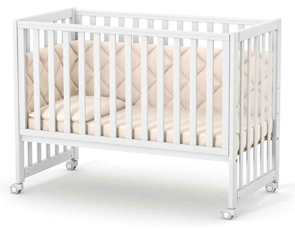 Dětská postýlka 120x60. Přístavná. Bílá. Sleeppo Gekko Kids