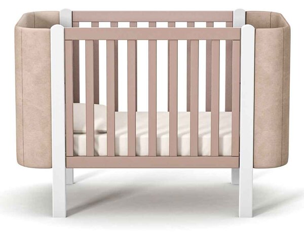 Gekko Kids Zukko Soft rostoucí postýlka 120x60 cappuccino/bílá