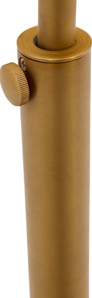 Kave Home Zlatá kovová stojací lampa Madali 160/185 cm