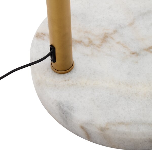 Kave Home Zlatá kovová stojací lampa Madali 160/185 cm