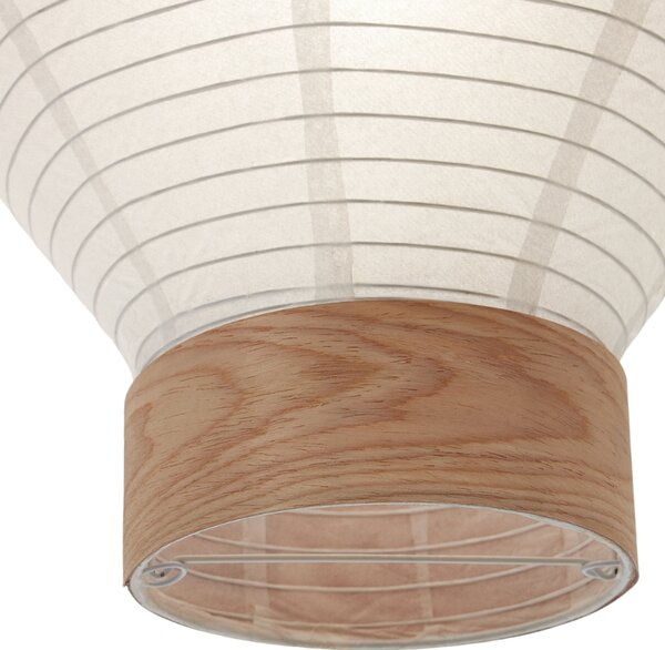 Bílé papírové stínidlo Kave Home Hila 30 cm