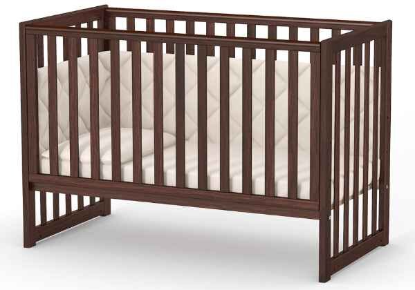 Dětská postýlka 120x60. Přístavná. Tmavý ořech. Sleeppo Gekko Kids