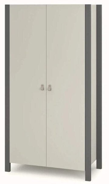 Dvoudveřová šatní skříň Zukko Gekko. 96х47х180cm. Kašmírová