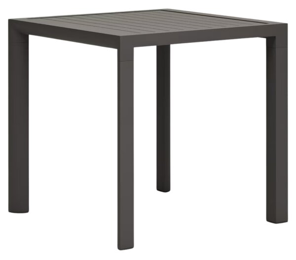Šedý kovový zahradní jídelní stůl Kave Home Culip 77 x 77 cm