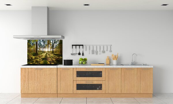 Dekorační panel sklo Sosnový les pksh-92027264
