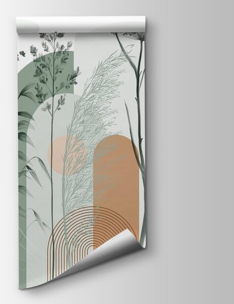 Fototapeta Klidný abstraktní design inspirovaný přírodou, Akvarelové fototapety, Populární fototapety, w08665v1 - Tapeko.co.cz
