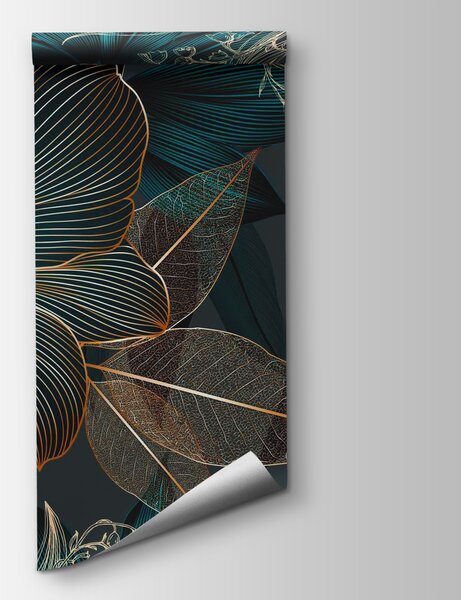 Fototapeta Elegantní květinový design v tmavých tónech, Moderní fototapety, Populární fototapety, w08675 - Tapeko.co.cz