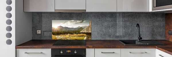Dekorační panel sklo Dům v horách pksh-93028328