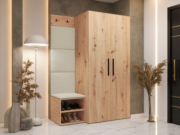 Předsíň Hekurt IV, Barva: bílá, Barva látek:: Polo 894 5903211432750