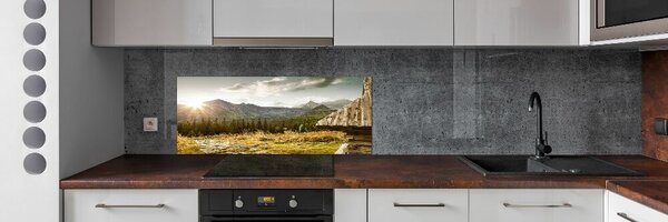 Dekorační panel sklo Dům v horách pksh-93028328