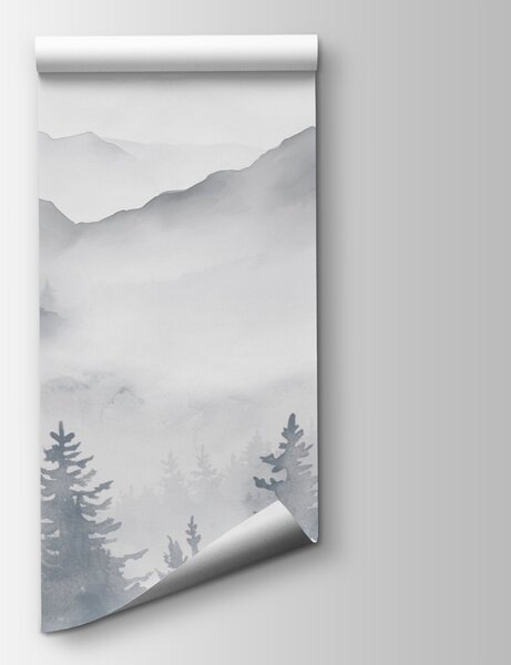 Fototapeta Krajina hor a stromů, Přírodní fototapety, Populární fototapety, w08680 - Tapeko.co.cz
